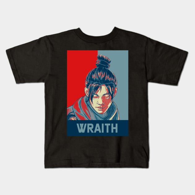 Wraith Apex Legends Kids T-Shirt by mrcatguys